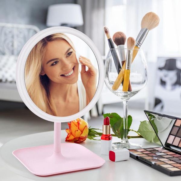 

compact mirrors beauty makeup mirror led cosmetic with lights