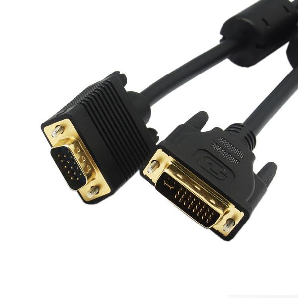 

24+5 to vga cable adapter dvi male converter digital video pc monitor hdtv projector cables & connectors