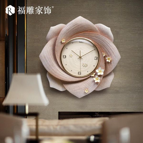 

european style wall clock three-dimensional decoration creative living room clocks
