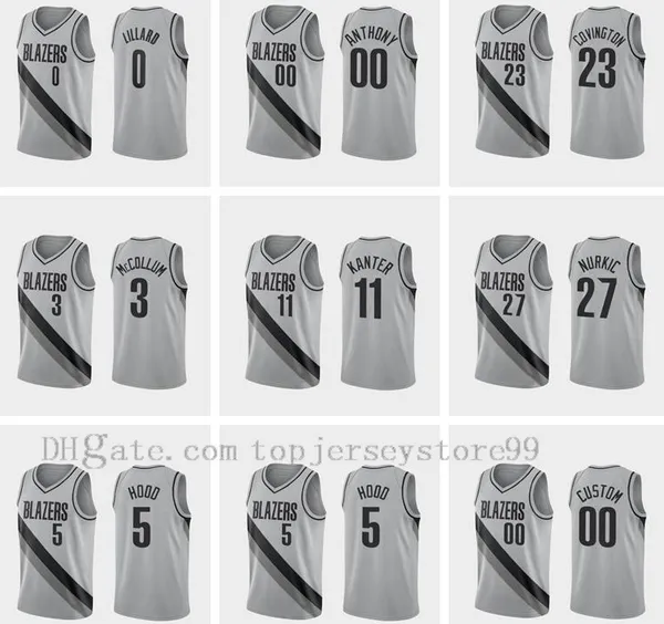 2021 novo jerseys de basquete \ rportland \ rblazers damian lillard carmelo anthony c.j. mccollum enes kanter qualquer jogador pressionar personalizado vintage jerseys