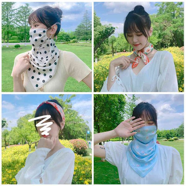

scarf spring and summer sunscreen bib women's face mask