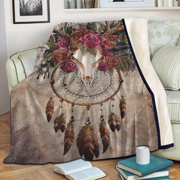 

blankets dreamcatcher blanket flannel warm soft plush on the sofa bed suitable for air conditioning
