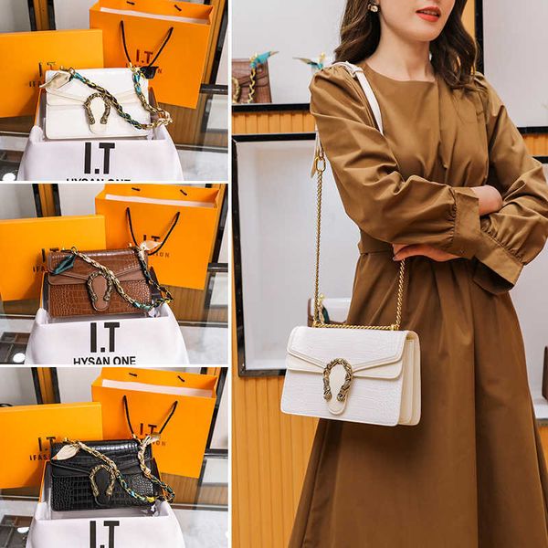 

luxury handbags 2021 korean fashion shoulder bag slant cross printing chain women's bag