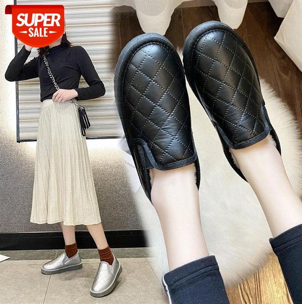 

women's warm flat-bottomed down cotton-padded shoes, plus velvet outer wear, bread shoe covers, all-match lazy shoes #np2z