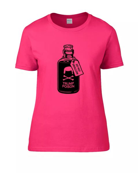 

trump poison- do not swallow- anti-trump- women's t-shirt, White;black