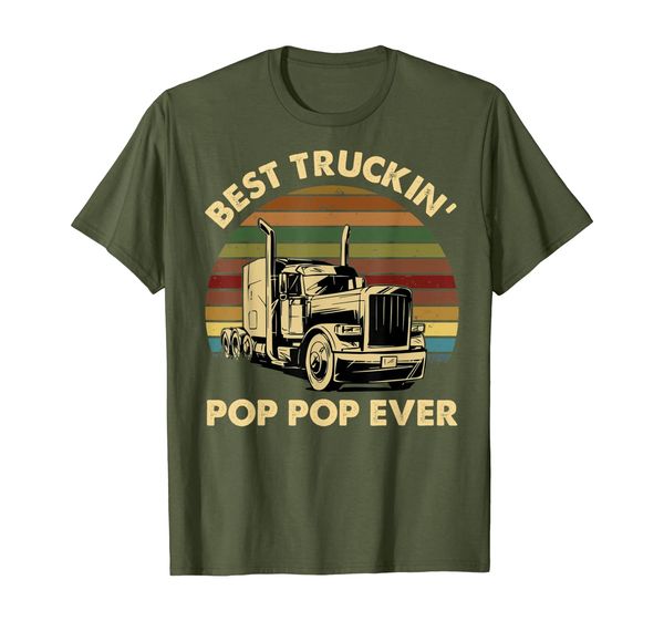 

Vintage Best Truckin' Pop Pop Ever Retro Father' Day Gift T-Shirt, Mainly pictures