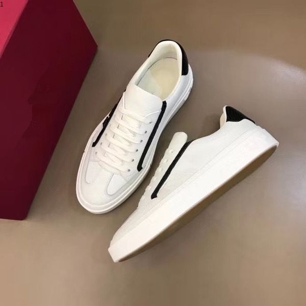 

dio 2021sneakers cowhide fashion men comfortable casual flat shoes high 38-45 acm001, Red;white