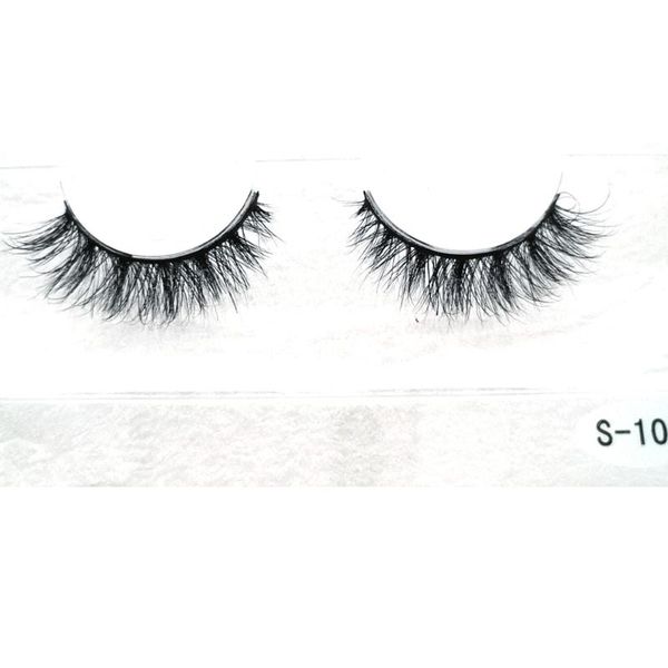 

false eyelashes 1pair mink lashes real hair messy fluffy short soft makeup