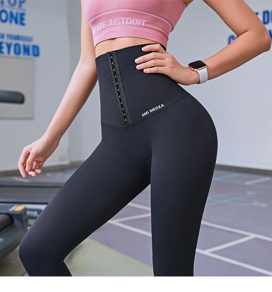 

fitness women high waist tights yoga pants waisted workout leggings gym running training outfit