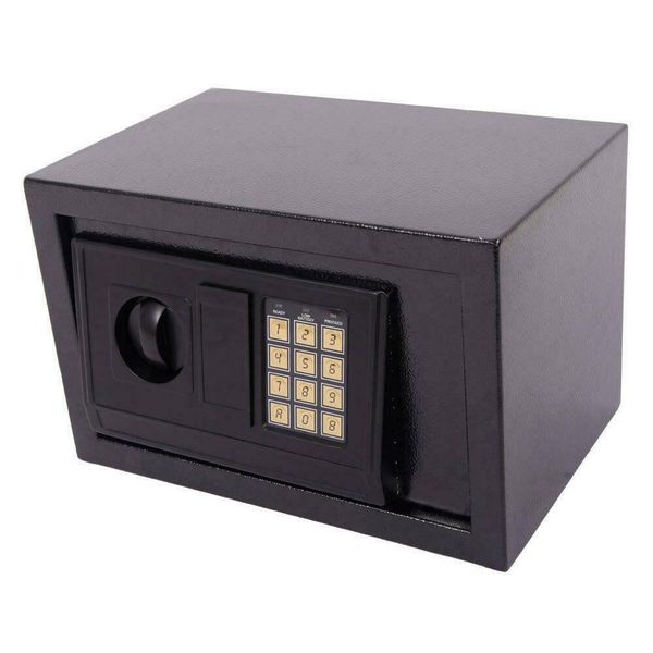 

small digital electronic safety box keyless lock wall mount office cabinet black