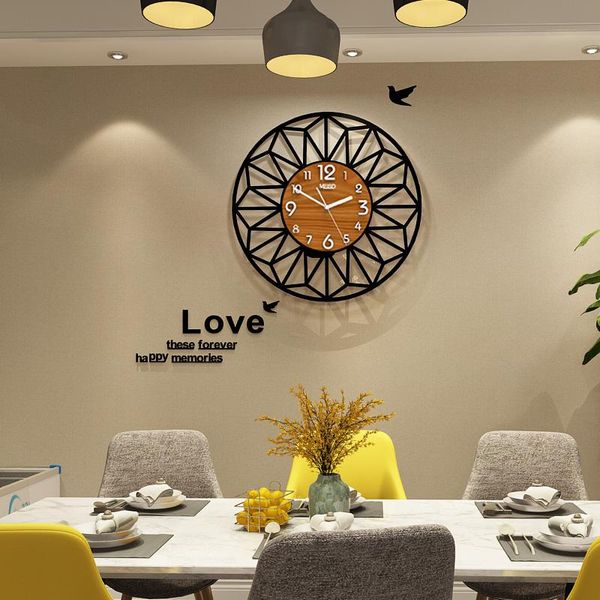 

wall clocks 16 inch acrylic 3d digital clock with stickers metal needle slient movement quartz watch modern design for living room