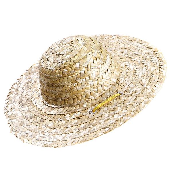 

dog apparel pet dogs straw hat cat sun hawaii style beach party sombrero for funny accessories