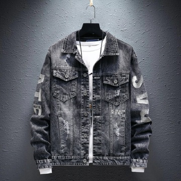 

men's jackets 2021 cotton denim jacket men coats brand clothing fashion mens jeans outwear male cowboy autumn slim fit, Black;brown