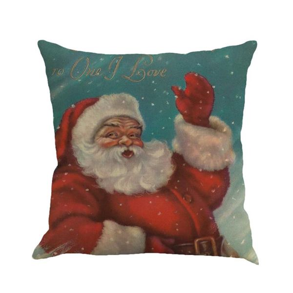 

cushion/decorative pillow christmas printing dyeing sofa bed home decor cover cushion 2021 snowman/santa claus print l4