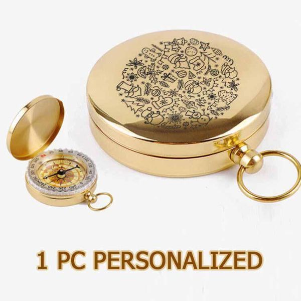 

1pc cusotmized engrave compass for husband drop personalized christmas gifts navigator functional 2021 znz019 outdoor gadgets