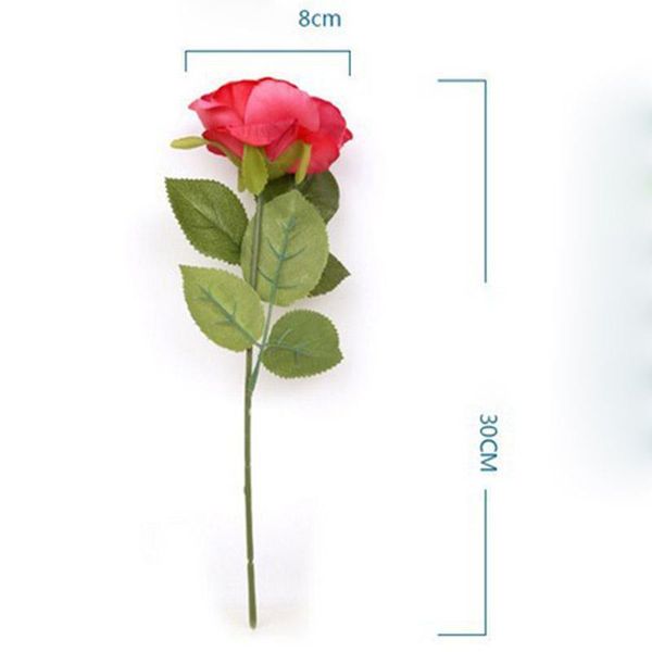 

fashion wedding supplies core artificial rose flower vividly diy home decoration flowers for birthday party festival h88f decorative & wreat