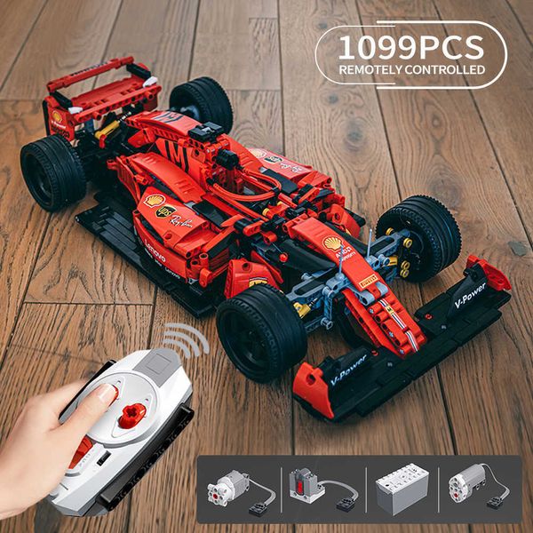 Criador Expert Famoso RSR Super Racing Car F1 Gte Veículo Esportivo Blocos de Construção de Veículos MOC Modelo Tijolos Modulares Técnicos Boys Toys Q0624