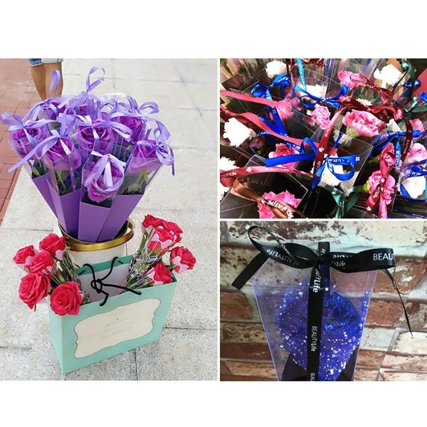 

gift wrap valentine's day carnation rose packaging box mother's flower folding shop materials decor