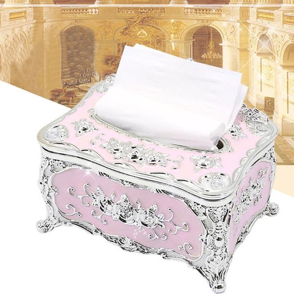 

tissue boxes & napkins facial case metal holder luxury european box paper rack home office ktv el car table universal accessories supplies