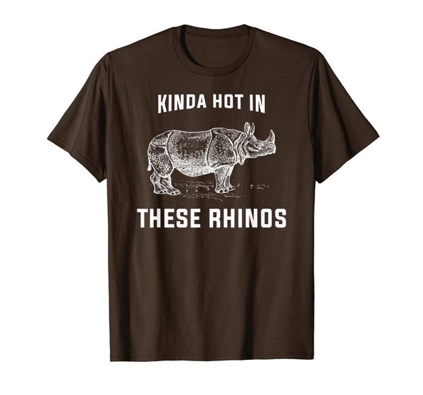 

kinda in these rhinos t shirt, White;black