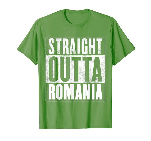 

romania t-shirt - straight outta romania shirt, White;black
