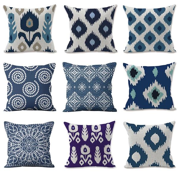 

cushion/decorative pillow geometry cushion cover bohemian pillowcase flax mandala case print pillowcases elephant covers sofa