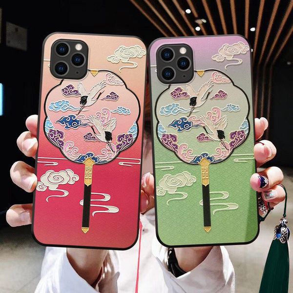 

cell phone pouches chinese style case for huawei mate 10 20x 30pro tpu anti-drop cases p20 p30 three-dimensional relief cover