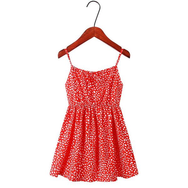 

girl's dresses girl dress summer 100% cotton floarl print princess for little girls toddler party kids clothes beachwear vacation, Red;yellow