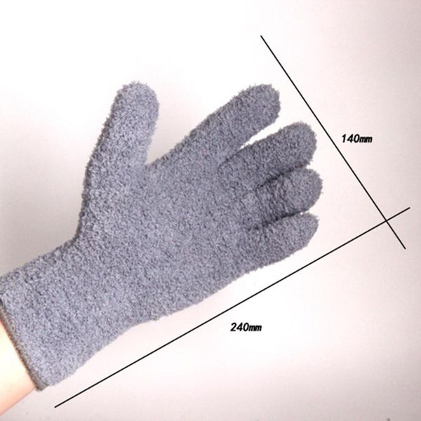 

1pcs grey microfiber glove micar wash detailing gloves car accessories sponge