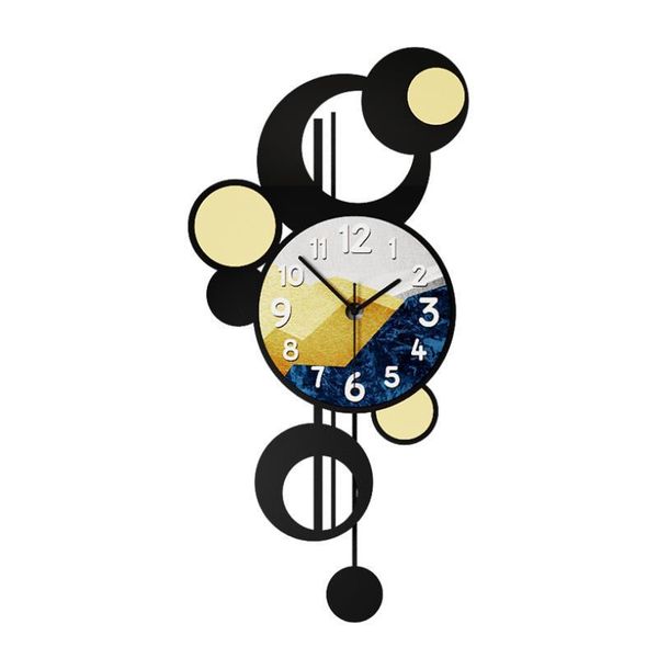 

wall clocks nordic modern simple clock eco-friendly creative living room porch hanging decoration fashion light luxury mute timepiece
