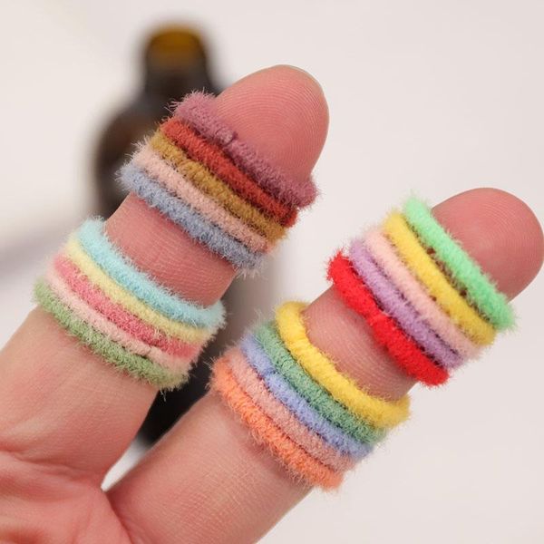 

hair accessories 100pcs baby elastic rubber band children girls scrunchies headband ponytail holder gum for soft, Slivery;white