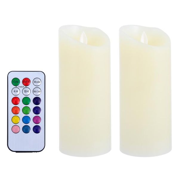 

2pcs candle lamps flameless candles battery operated with remote control