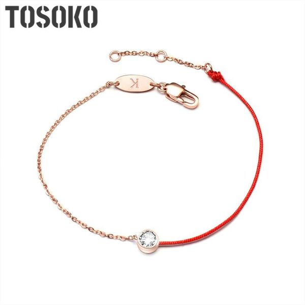 

stainless steel jewelry lucky red rope belt drill chain fashion bracelet for women bse026 link,, Black