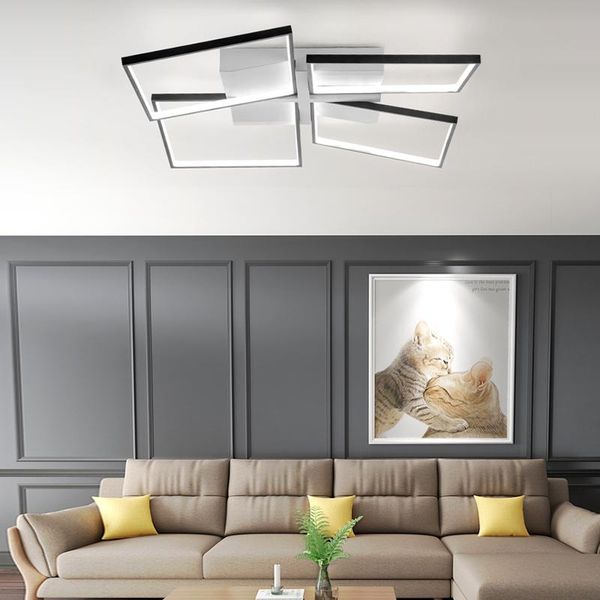 

ceiling lights modern led light with remote control aluminum for living room bedroom home chandelier fixtures