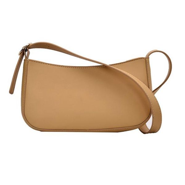 

evening bags cute solid small baguette bag pu leather shoulder for women fashion summer simple handbags and purses female travel totes