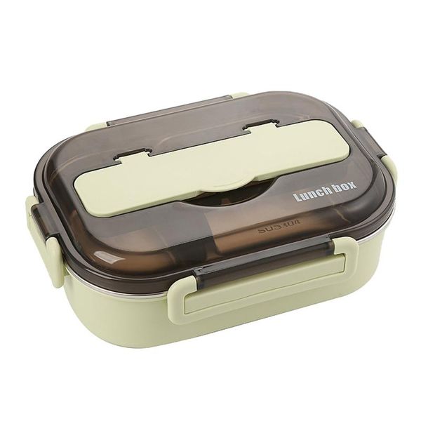 

dinnerware sets stainless steel lunch box bento for school kids office worker 2layers microwae heating container storage #9