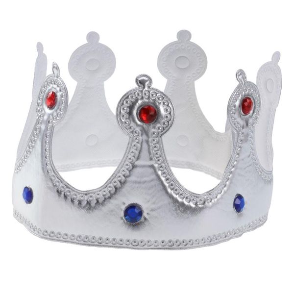 

party hats birthday crown kids and decorations supplies (silver)