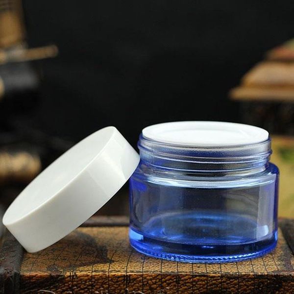

50g glass bottle cream jars empty cosmetic container great jar for diy lotions creams jar new botella