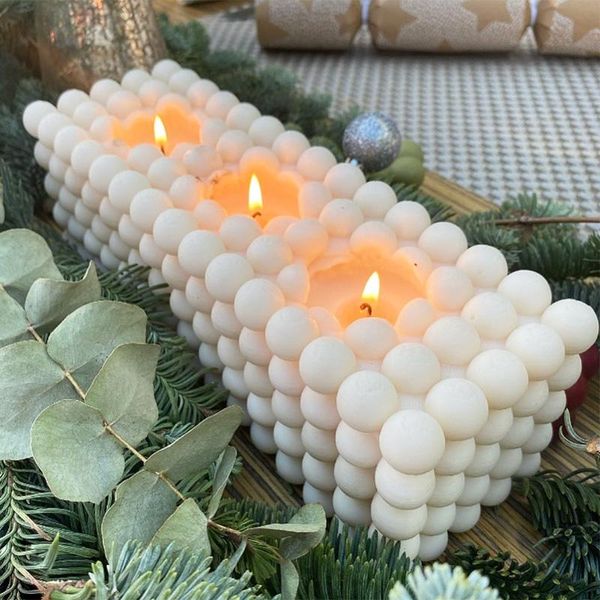 

craft tools cube aesthetic candle mold cylindrical home decoration silicone molds ball soy wax mould