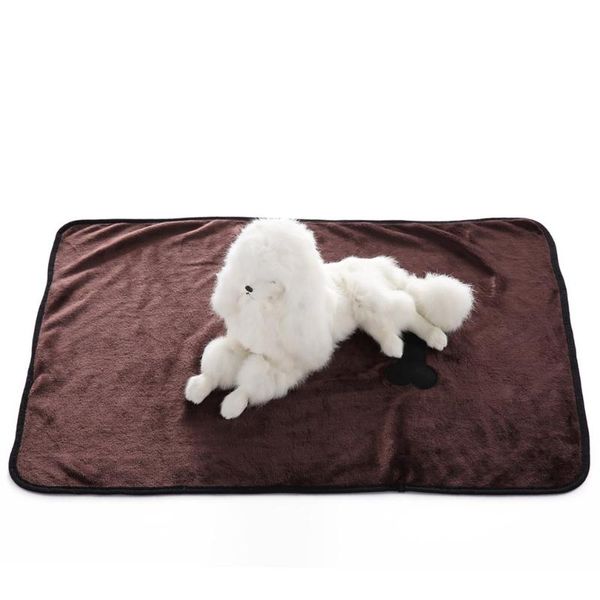 

dog mat blanket coral fluff pet fluffy footprints cat beds & furniture