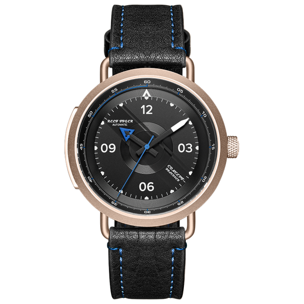 

wristwatches men wrist watch,mens automatic watches reef tiger luxury man mechanical wristwatch waterproof clock sport relogio leather strap, Slivery;brown