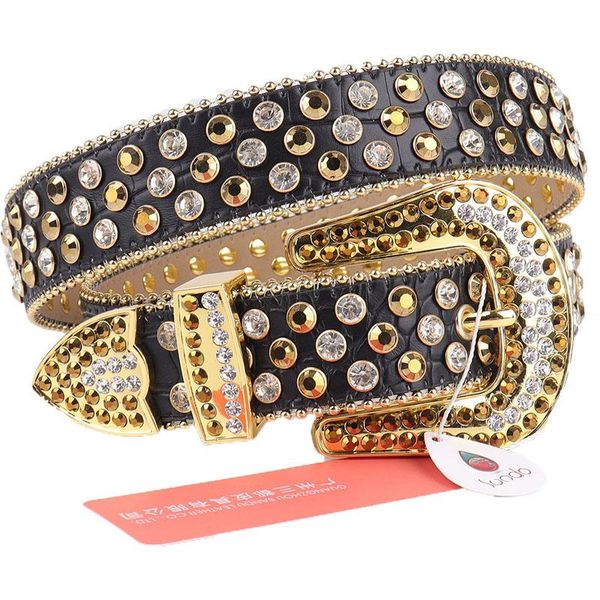 

belts luxury strap diamond belt goth crystal studded western cowboy cowgirl bling designer the men women for jeans, Black;brown