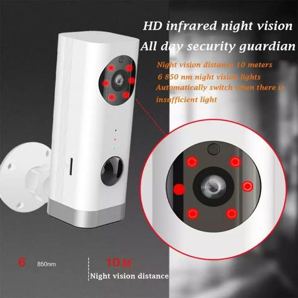 

rechargeable battery powered ip camera smart home indoor security 1080p wifi wide angle motion detection webcams