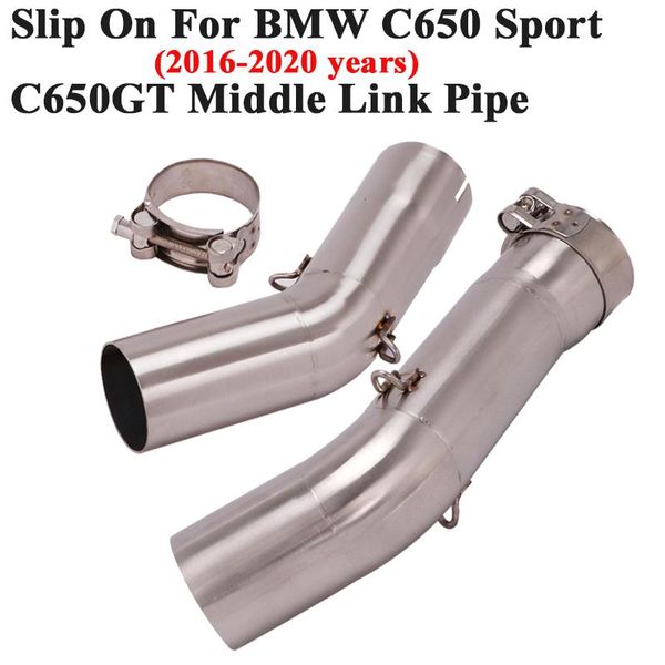

motorcycle exhaust system slip on for c650 sport c650gt c600 2021 - escape modify middle connect link pipe 51mm muffler