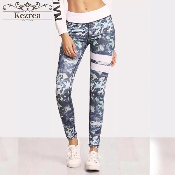 

yoga outfit kezrea women printed high-waisted workout leggings for women's athletic tights push up woman deporte