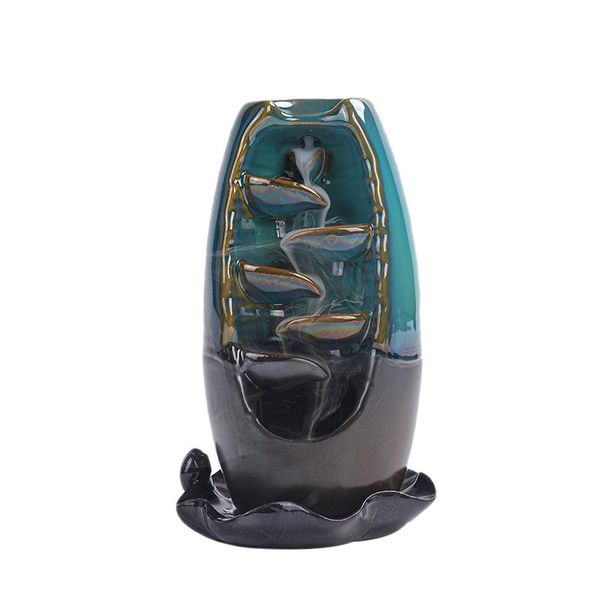 

yo-ceramic waterfall backflow incense burner holder for home decor ornament fragrance lamps
