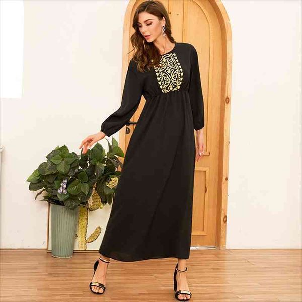 

black fashion print womens dresses elastic waist high long wild sweet sleeve girl dress, Black;gray