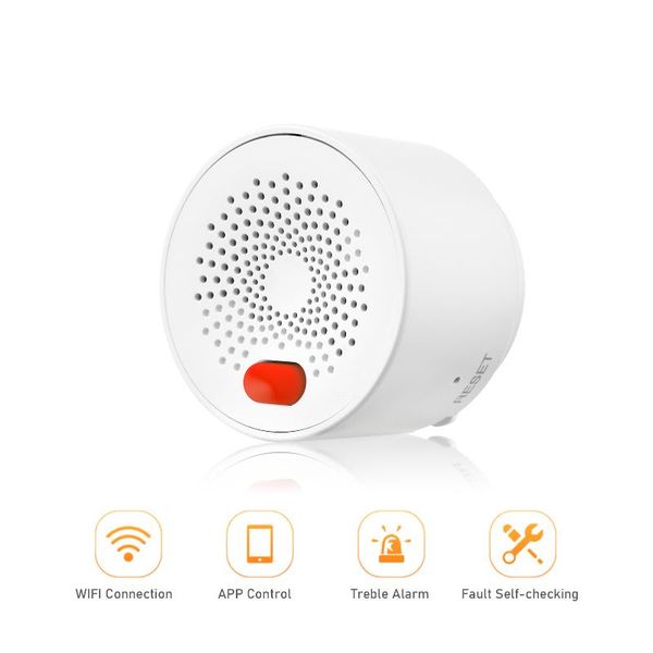 Analisadores de gás Wi ​​-Fi Combustível Alarm Detector inteligente Detector Inflamável GPL Natureza Natureza Methane Faillage Sensor App Control