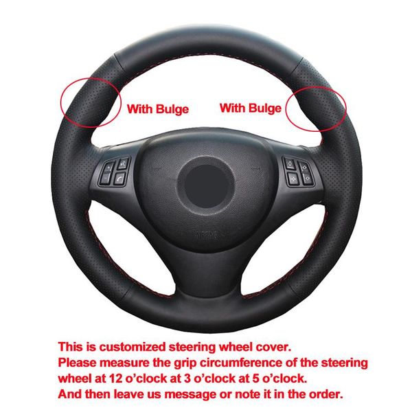 

steering wheel covers hand sewing car steering-wheel cover wrap volant for m sport m3 e90 e91 e92 e93 e87 e81 e82 e88 x1 e84 auto protec