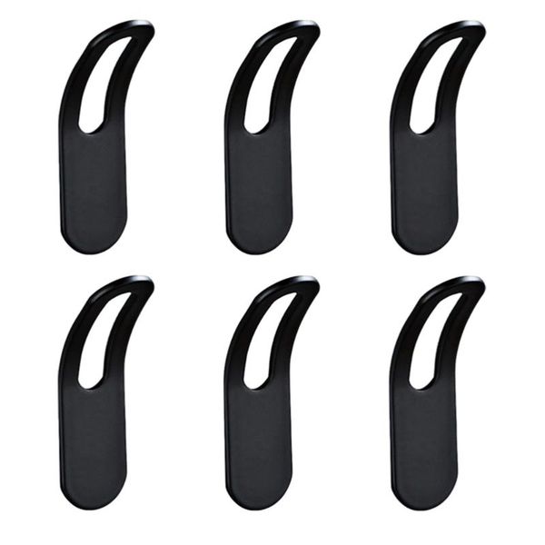 

hooks & rails 6pcs space aluminum creative clothes household hallway coat